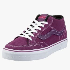 VANS Holder Mid Purple White VN-OHJUZ1N Sneakers Shoes Women's Size 8